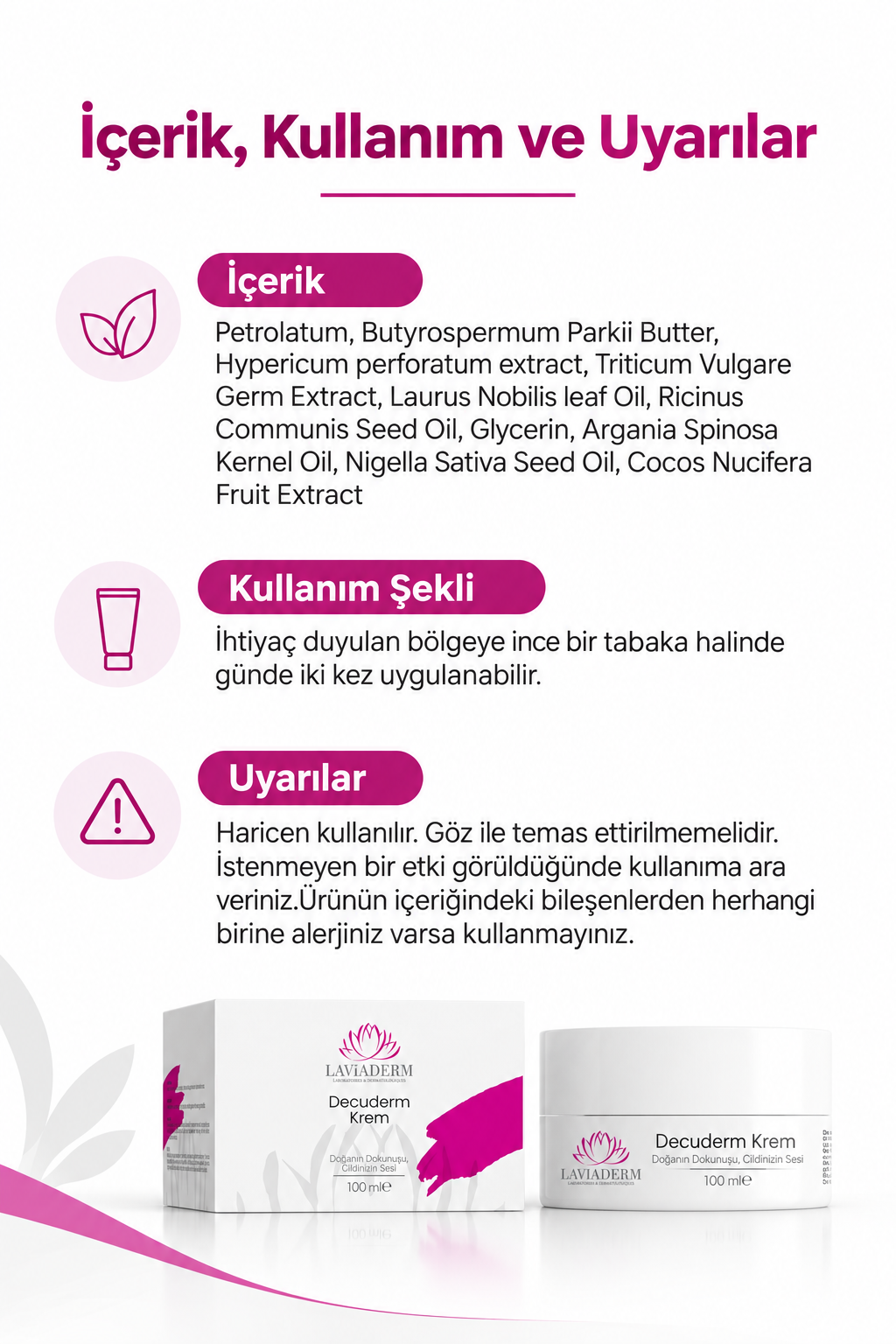 Decuderm Onarıcı Bakım Kremi görsel 5