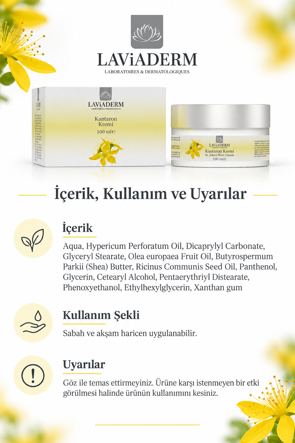 Kantaron İçerikli Bakım Kremi görsel 5