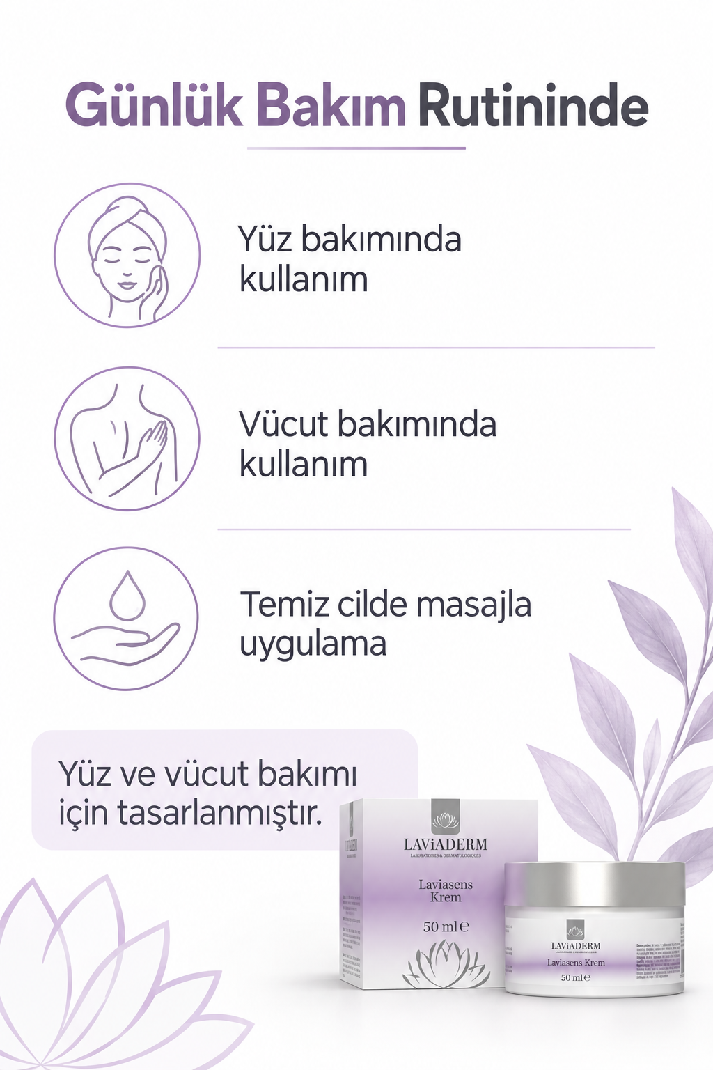 Laviasens Hassas Cilt Bakım Kremi görsel 4