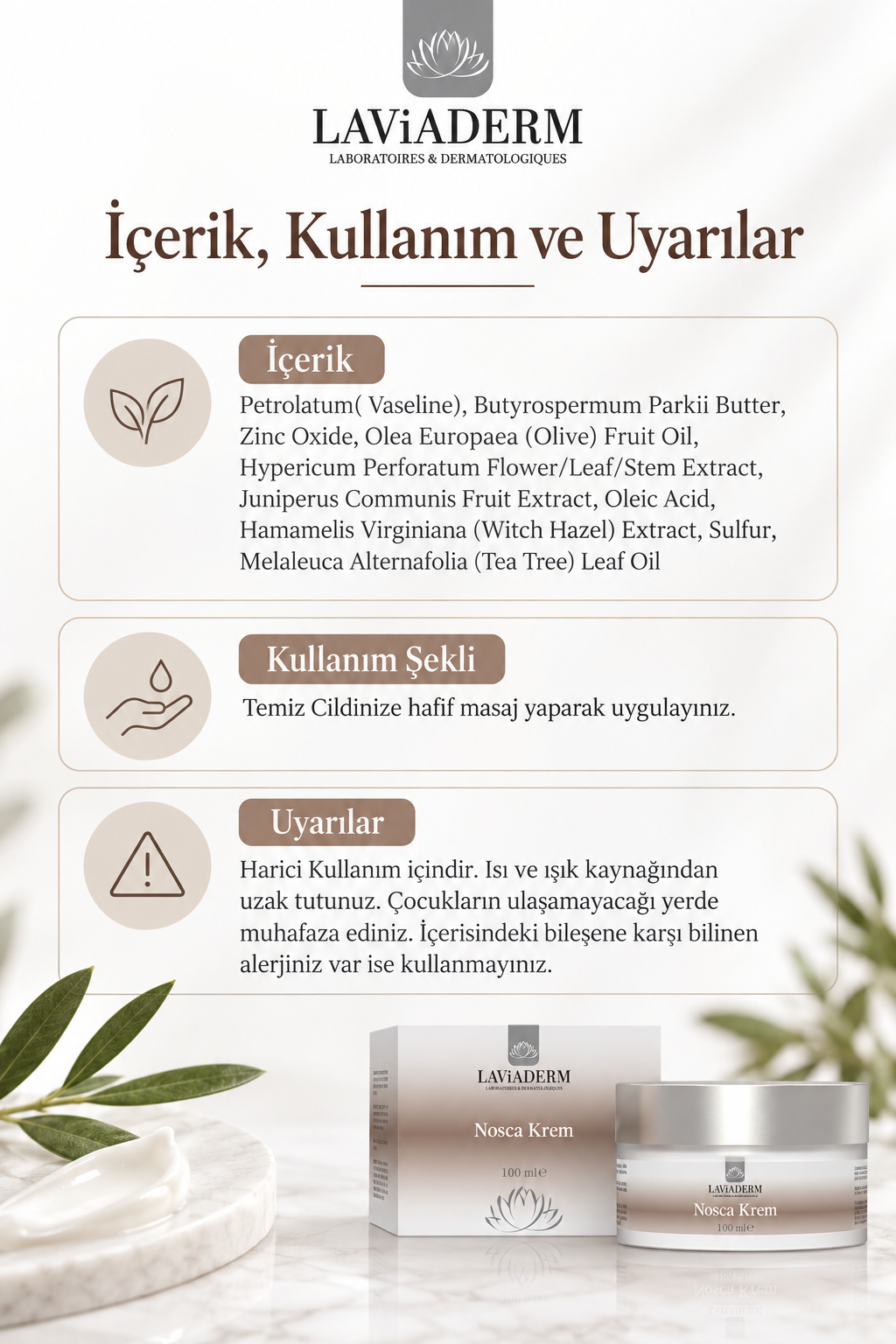 Nosca Hassas Cilt Bakım Kremi görsel 5
