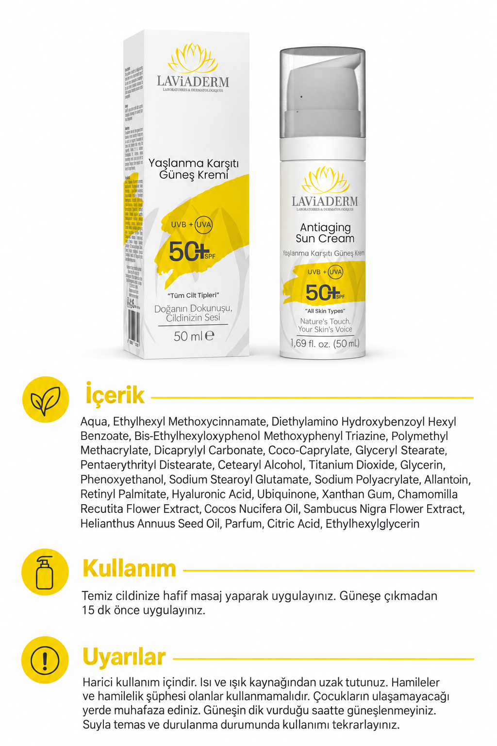 Olgun Ciltler İçin Doğal Güneş Kremi 50+ SPF görsel 5