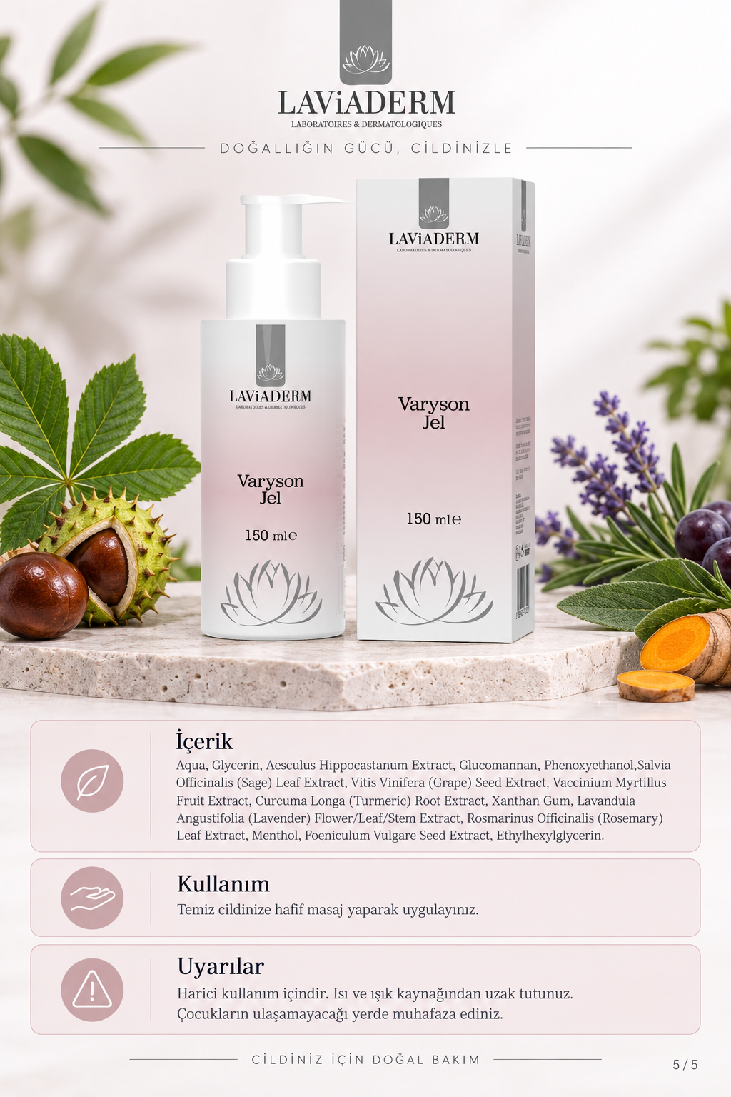 Varyson Bacak Bakım Jeli görsel 5