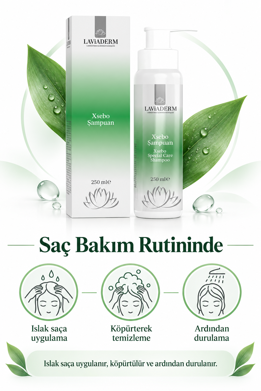Xsebo Saç ve Saç Derisi Bakım Şampuanı görsel 3