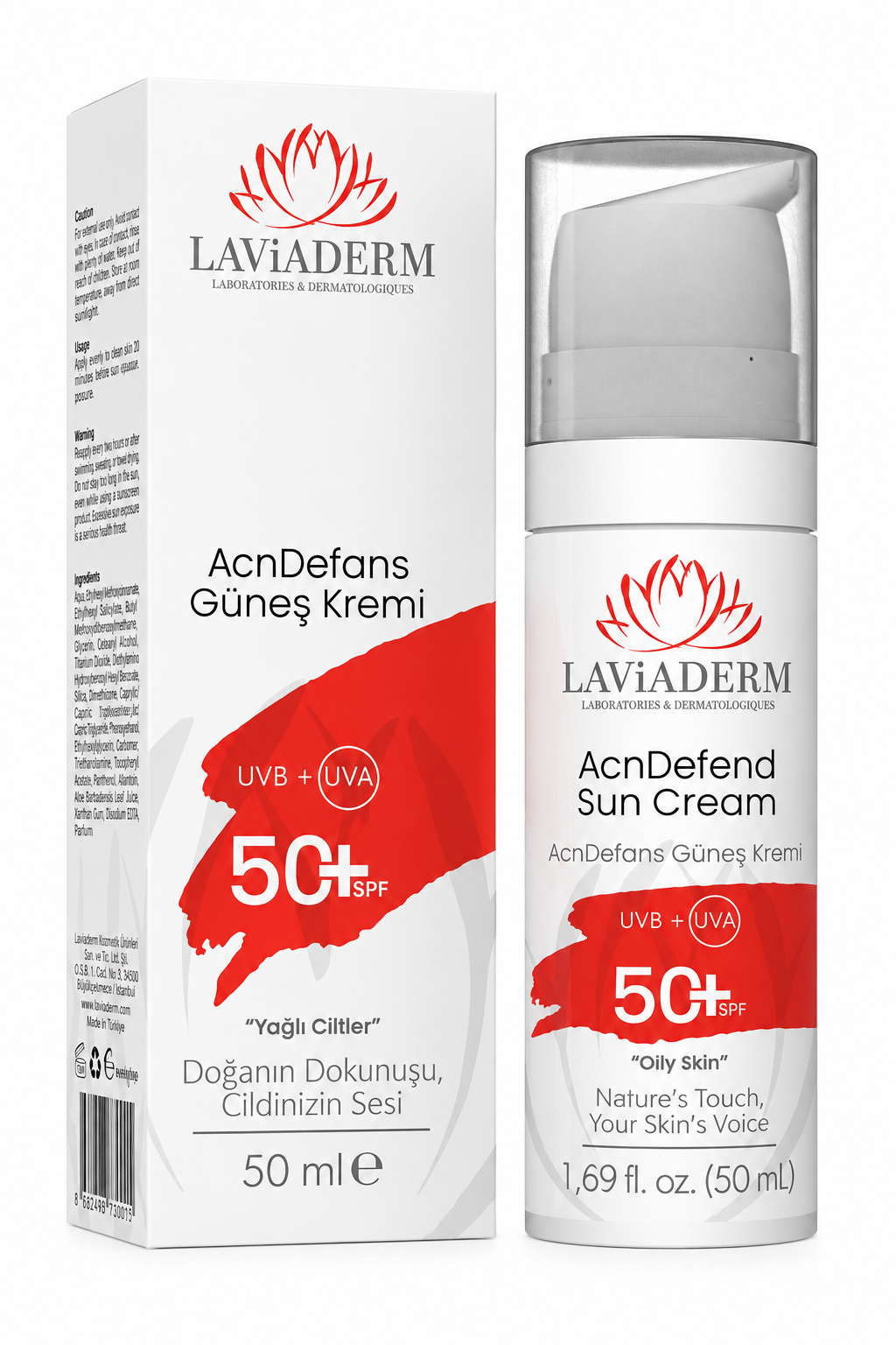 Yağlı Ciltler İçin Doğal Güneş Kremi 50+ SPF