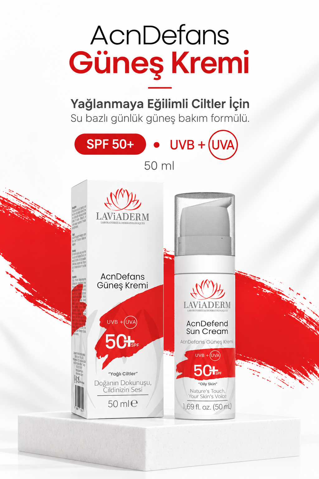 Yağlı Ciltler İçin Doğal Güneş Kremi 50+ SPF görsel 2