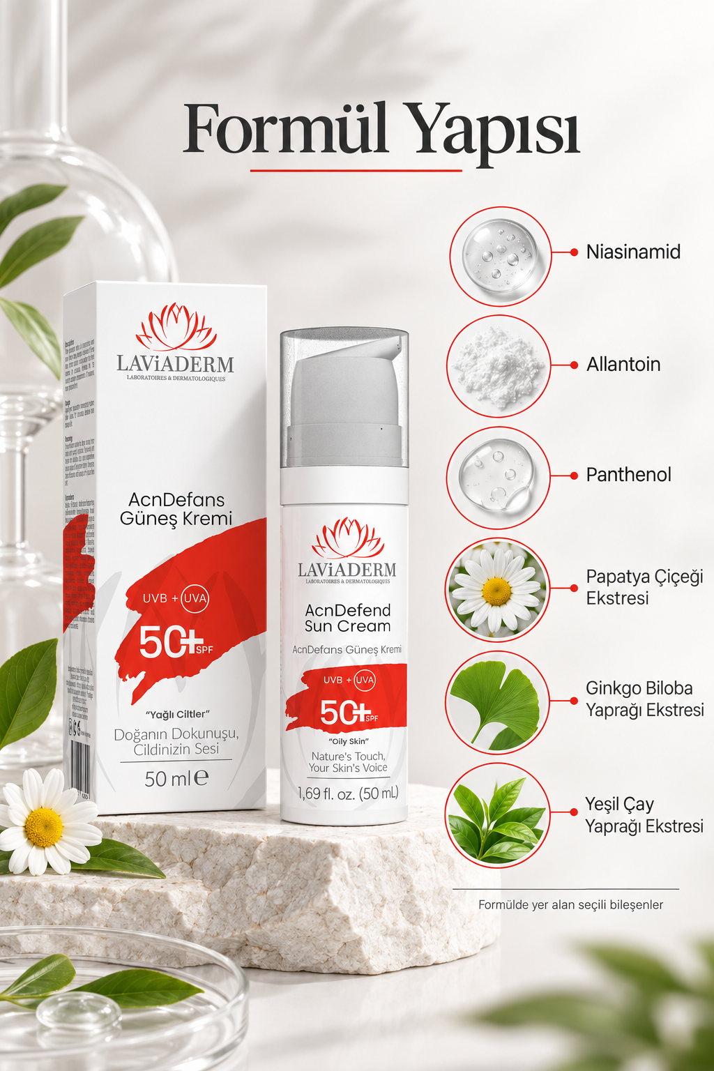 Yağlı Ciltler İçin Doğal Güneş Kremi 50+ SPF görsel 4